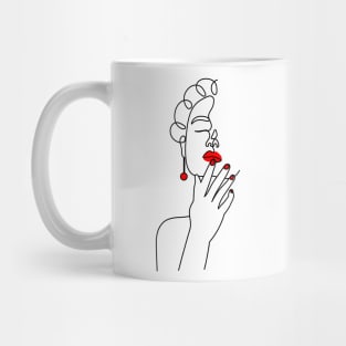 Powerful Details | One Line Drawing | One Line Art | Minimal | Minimalist Mug